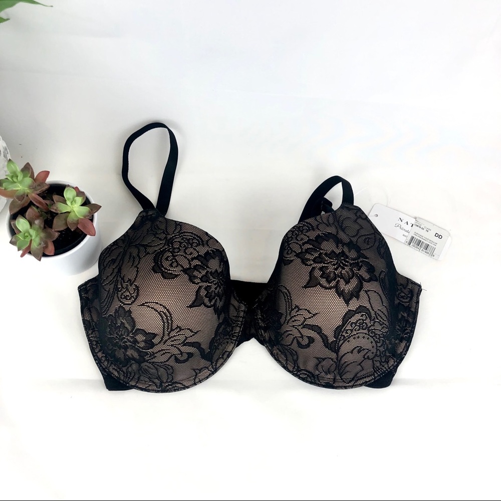 Natori Private Luxuries Black Lace Nursing Bra